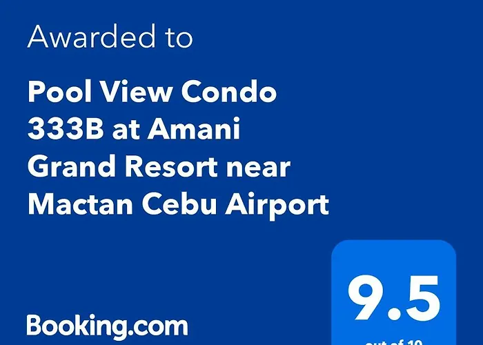 Leilighet Amani Grand And Residences - Pool View 333b Free Wifi, Netflix, Pool And Gym House, 3mins To Mactan Cebu International Airport Lapu-Lapu City