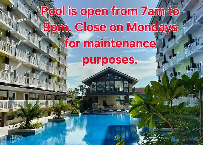 Leilighet Amani Grand And Residences - Pool View 333b Free Wifi, Netflix, Pool And Gym House, 3mins To Mactan Cebu International Airport