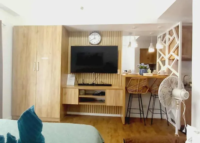 Leilighet Amani Grand And Residences - Pool View 333b Free Wifi, Netflix, Pool And Gym House, 3mins To Mactan Cebu International Airport